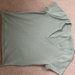 Hollister Ribbed Green Top